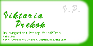 viktoria prekop business card